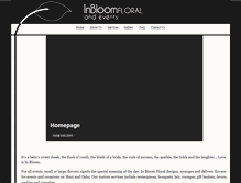 Tablet Screenshot of inbloomhawaii.com